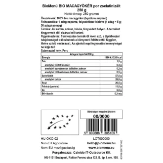 BioMenü BIO MACAGYÖKÉR por zselatinizált 250 g termékkép