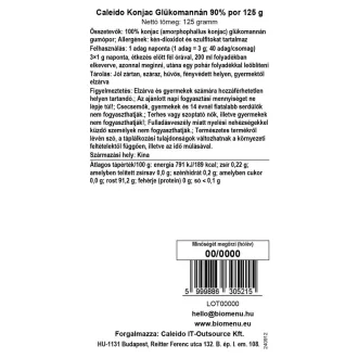 Caleido Konjac Glükomannán 90% por 125 g termékkép