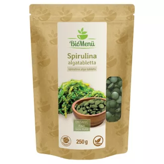 BioMenü BIO SPIRULINA ALGA tabletta 250 g termékkép