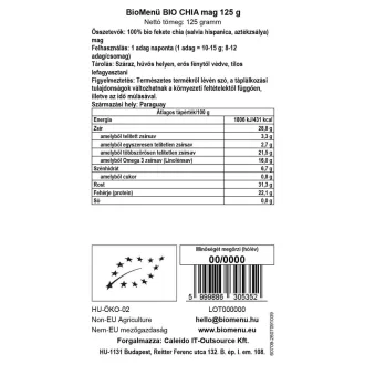BioMenü BIO CHIA mag 125 g termékkép