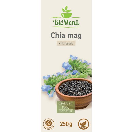 BioMenü BIO CHIA mag 250 g címke