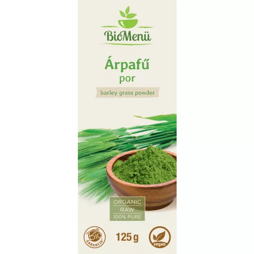 BioMenü BIO ÁRPAFŰ por 125 g címke