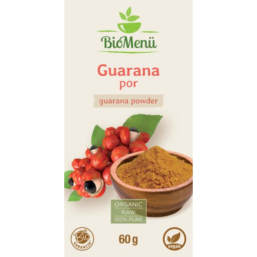 BioMenü BIO GUARANA por 60 g címke