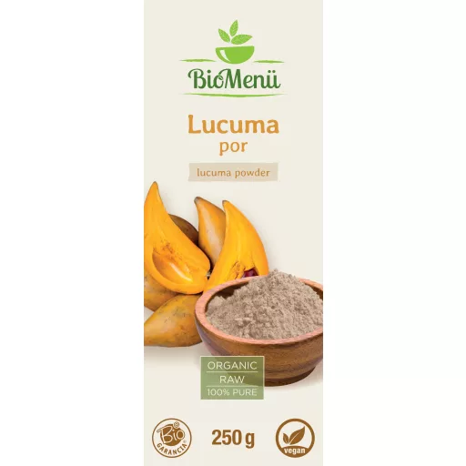 BioMenü BIO LUCUMA por 250 g címke