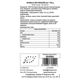 BioMenü BIO BRAHMI por 125 g termékkép