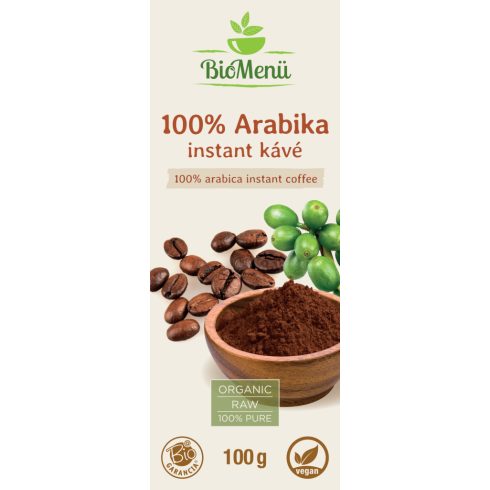 BioMenü BIO 100% Arabika instant kávé 100 g