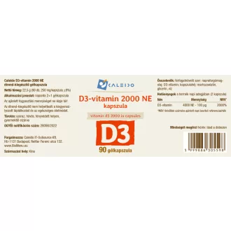Caleido D3-VITAMIN 2000 NE gélkapszula 90 db termékkép
