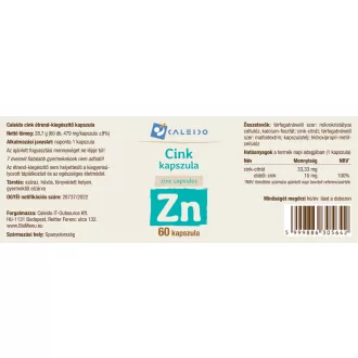 Caleido CINK kapszula 60 db termékkép