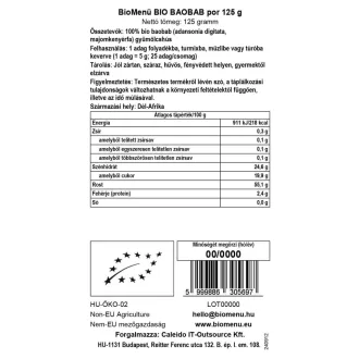 BioMenü BIO BAOBAB por 125 g termékkép