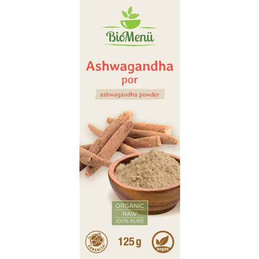 BioMenü BIO ASHWAGANDHA por 125 g címke