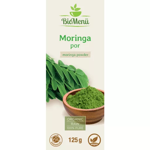 BioMenü BIO MORINGA por 125 g címke