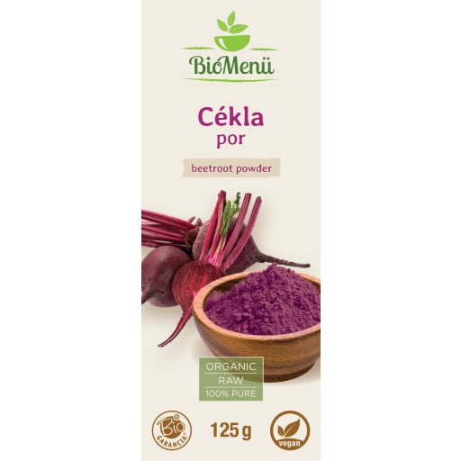 BioMenü BIO CÉKLA por 125 g címke