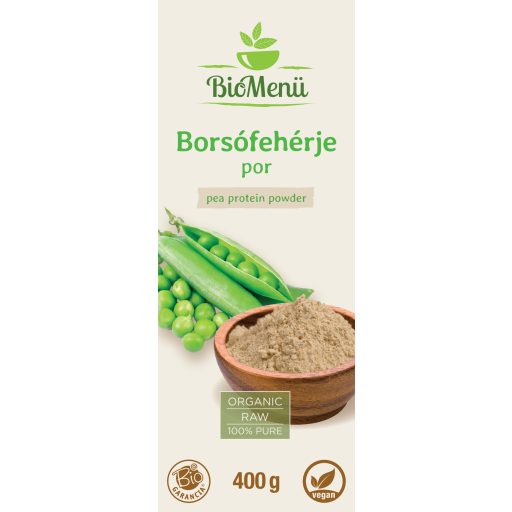 BioMenü BIO BORSÓFEHÉRJE por 400 g címke