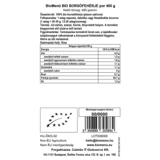 BioMenü BIO BORSÓFEHÉRJE por 400 g termékkép