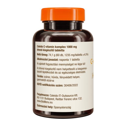Caleido C-VITAMIN KOMPLEX 1000 mg tabletta 60 db címke