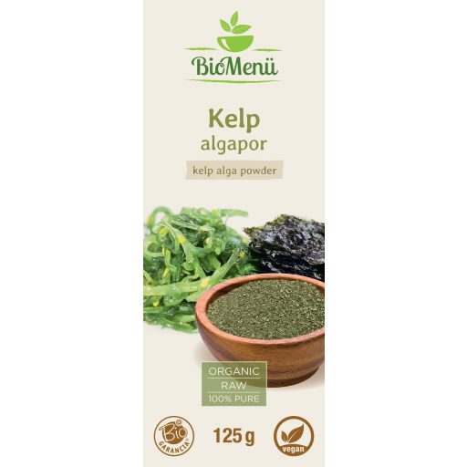 BioMenü BIO KELP ALGA por 125 g címke