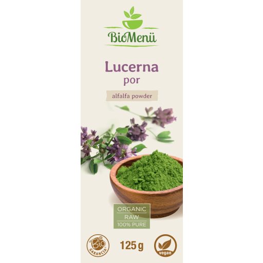 BioMenü BIO LUCERNA por 125 g címke