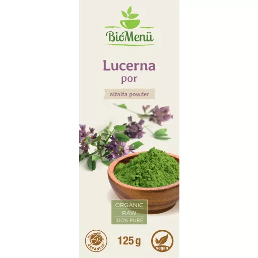BioMenü BIO LUCERNA por 125 g címke