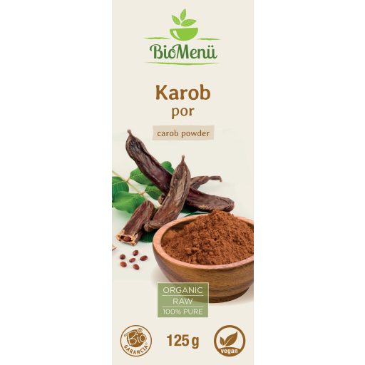 BioMenü BIO KAROB por 125 g címke