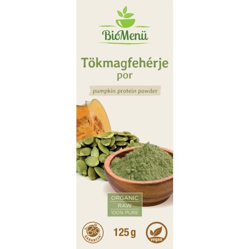 BioMenü BIO TÖKMAGFEHÉRJE por 125 g címke