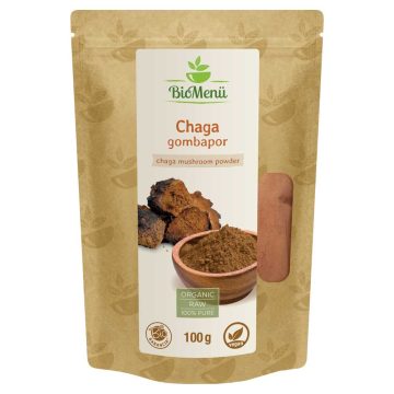   BioMenü BIO CHAGA gombapor 100 g KÖZEL A LEJÁRAT DÁTUMÁHOZ