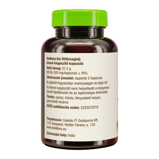 BioMenü BIO ÚTIFŰMAGHÉJ kapszula 60 db termékkép bal