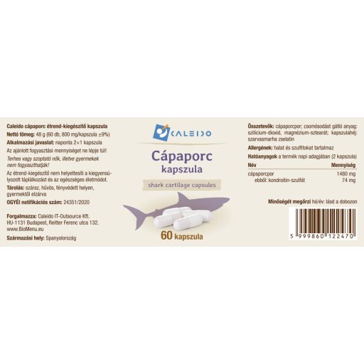 Caleido CÁPAPORC kapszula 60 db címke