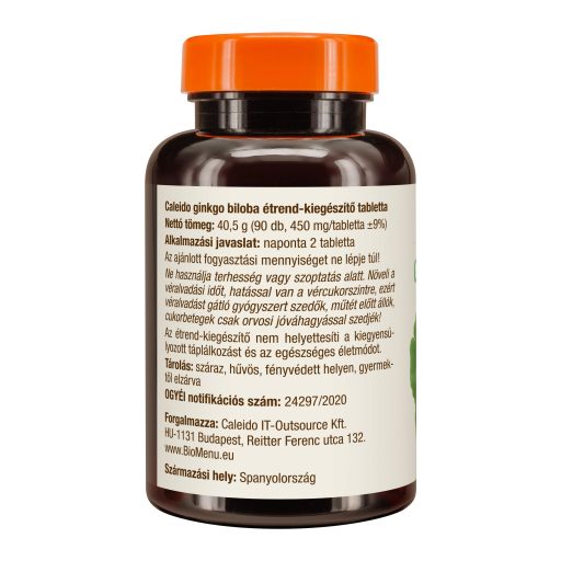 Caleido GINKGO BILOBA tabletta 90 db termékkép bal