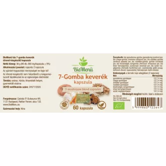 BioMenü BIO 7-GOMBA keverék kapszula 60 db termékkép