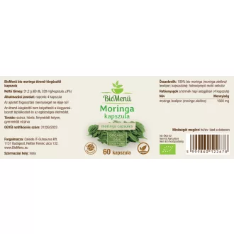 BioMenü BIO MORINGA kapszula 60 db termékkép