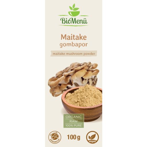 BioMenü BIO MAITAKE gombapor 100 g címke