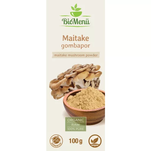 BioMenü BIO MAITAKE gombapor 100 g címke