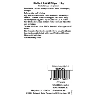 BioMenü BIO NEEM por 125 g termékkép