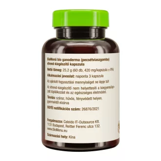 BioMenü BIO GANODERMA gomba kapszula 60 db termékkép