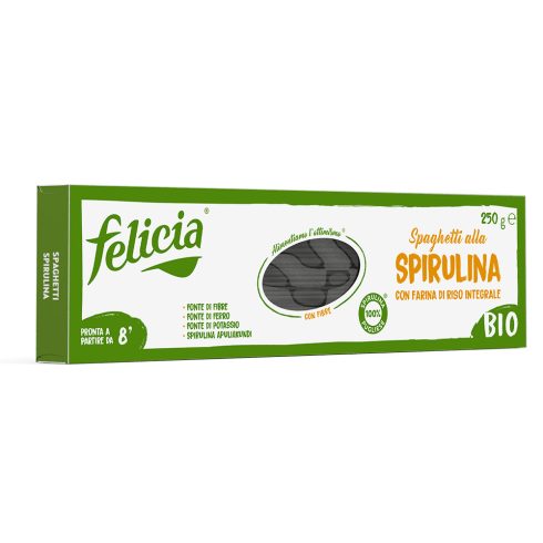 Felicia Bio barnarizs spirulina spagetti gluténmentes tészta 250 g