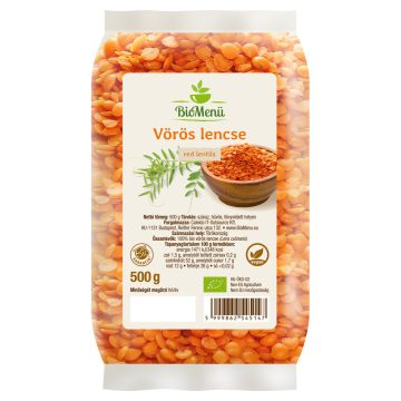 BioMenü BIO VÖRÖS LENCSE 500 g