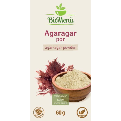 BioMenü BIO AGARAGAR por 60 g címke