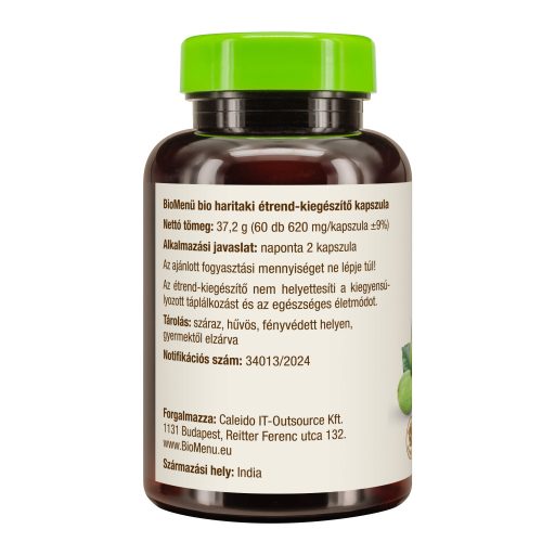 BioMenü BIO HARITAKI kapszula 60 db termékkép bal