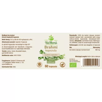 BioMenü BIO BRAHMI kapszula 60 db termékkép