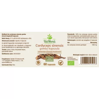 BioMenü BIO CORDYCEPS sinensis gomba kapszula 60 db termékkép