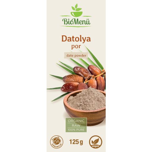 BioMenü BIO DATOLYA por 125 g címke