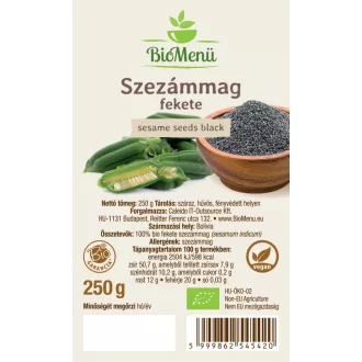 BioMenü BIO SZEZÁMMAG fekete 250 g termékkép