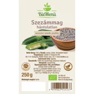 BioMenü BIO SZEZÁMMAG hántolatlan 250 g termékkép