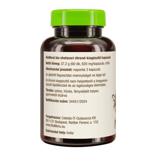 BioMenü BIO SHATAVARI kapszula 60 db termékkép bal