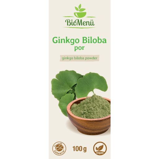 BioMenü BIO GINKGO BILOBA por 100 g címke