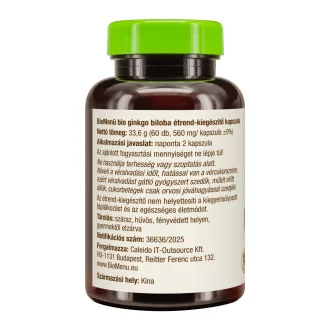 BioMenü BIO GINKGO BILOBA kapszula 60 db termékkép