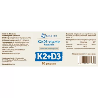 Caleido K2 + D3-VITAMIN gélkapszula 90 db termékkép