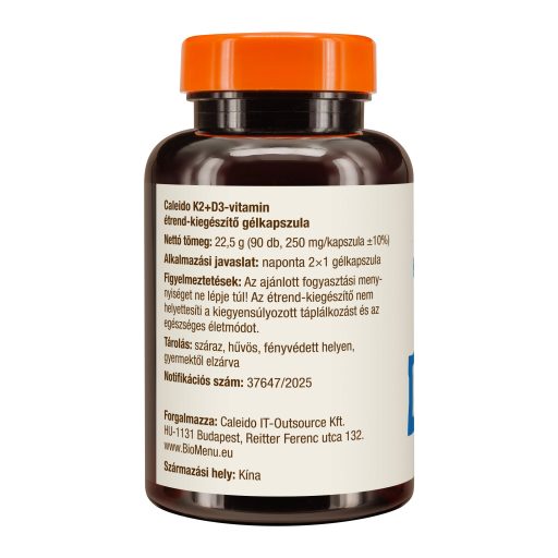 Caleido K2 + D3-VITAMIN gélkapszula 90 db termékkép bal