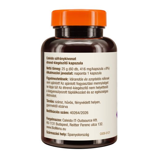 Caleido SÁFRÁNY kivonat kapszula 60 db termékkép bal