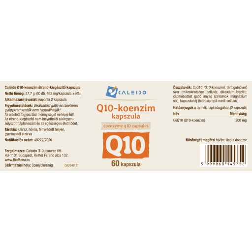 Caleido Q10-KOENZIM kapszula 60 db címke